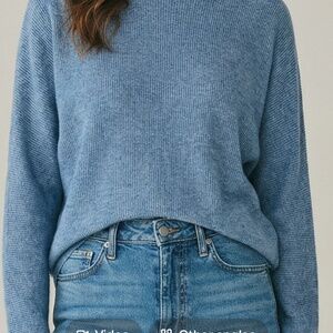 Joie Cashmere Sweater in Heather Blue size M